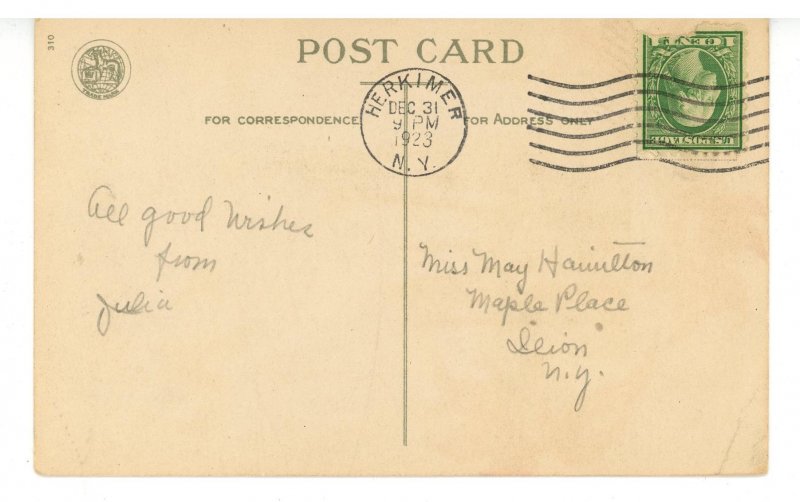 Greeting - New Year     (crease)