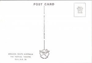 Adelaide Festival Theatre Adelaide South Australia AU Unused Postcard D34