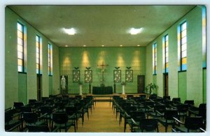 HAMPTON, Virginia VA ~ Meeting Hall Interior HOLY FAMILY RETREAT HOUSE Postcard