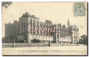 Postcard Old St Germain en Laye Le Chateau View d & # 39ensemble