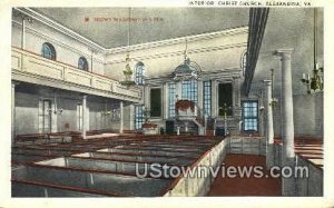 Interior Christ Church - Alexandria, Virginia