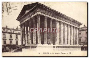 Old Postcard Nimes La Maison Carree