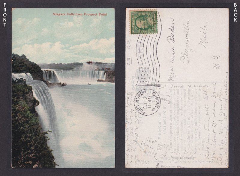 Postcard, United States, Niagara Falls NY, Prospect Point