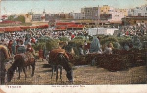 Postcard Tangier Morocco Market Grand Soko