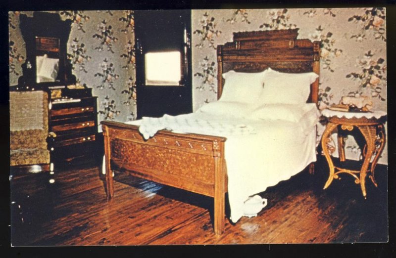 Jackson, Tennessee/TN Postcard, Bedroom, Casey Jones Railroad/RR Museum