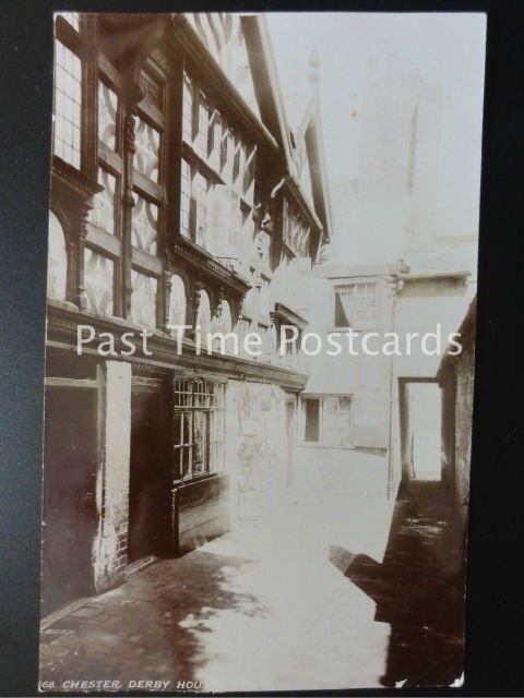 Cheshire CHESTER Derby House - Old RP Postcard by Photochrom Co Ltd
