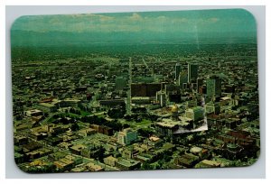 Vintage 1950's Postcard Aerial View Downtown Business District Denver Colorado