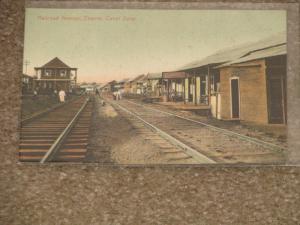 Railroad Avenue, Empire, Canal Zone, Panama, unused vintage card