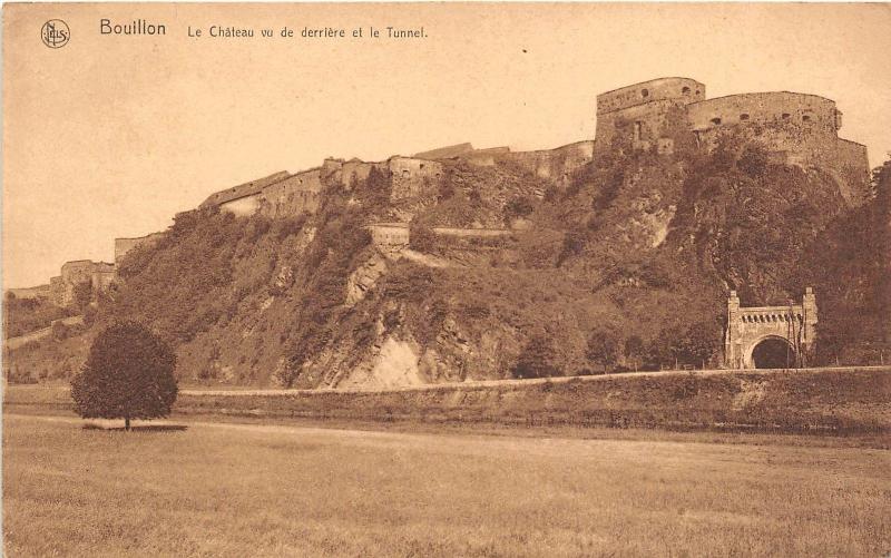 BR40192 bouillon belgium le chateau vu de derriere et le tunne   Luxembourg