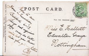 Genealogy Postcard - Family History - Hallett - Edwalton Grange Nottingham U3109