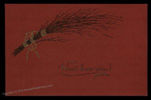 Austria 1910s Classic Krampus Devil Christmas Card UNUSED 95275