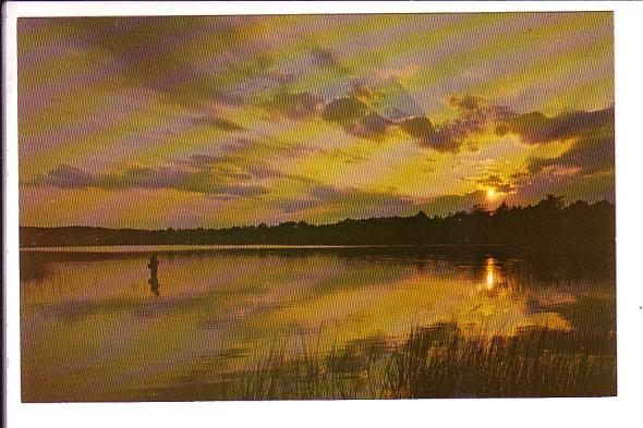 Sunset at Scargo Lake, Dennis, Cape Cod, Massachusetts, 