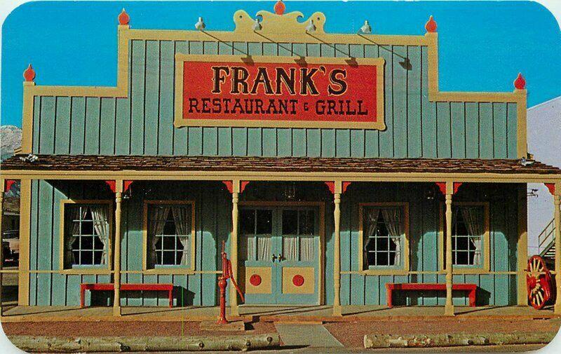 Frank's Restaurant Grill Colorado Springs Colorado 1950s Postcard Sanborn 5621