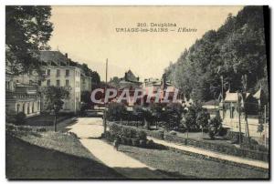 Old Postcard Dauphine Uriage les Bains L Entree