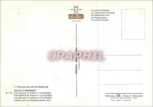 'Postcard Modern Valls d''Andorra Vue Generale d''Andorra and Escaldes'