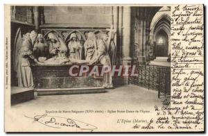 Old Postcard Lepine Sepulcher of Our Lord Church of Our Lady of the & # 39Epine