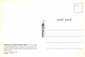 Forksville Covered Bridge - Sullivan County, Pennsylvania