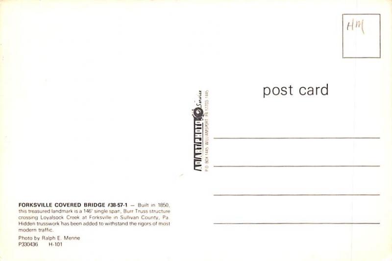 Forksville Covered Bridge - Sullivan County, Pennsylvania