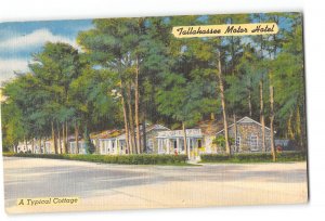 Tallahassee Florida FL Postcard 1930-1950 Tallahassee Motor Hotel