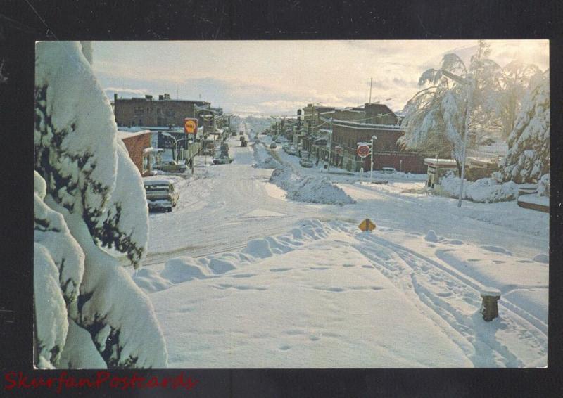 SUSANVILLE CALIFORNIA DOWNTOWN STREET SCENE WINTER SNOW OLD 