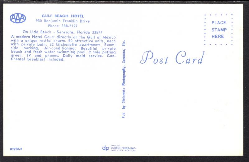 Gulf Beach Hotel,Sarasota,FL