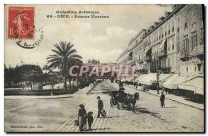 Postcard Old Nice Avenue Massena