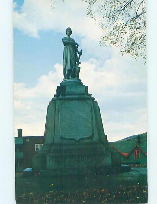 Unused Pre-1980 MONUMENT SCENE St. Johnsbury Vermont VT F1951