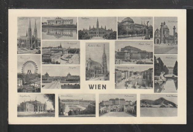 Multiview Vienna,Austria Postcard 