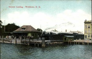 Wolfeboro New Hampshire NH Boat Landing 1900s-10s Postcard