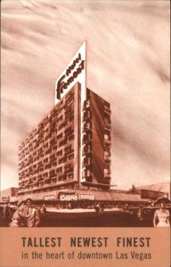 Las Vegas Nevada Hotel Freemont Casino Tallest Hotel c1930-50s Vintage Postcard