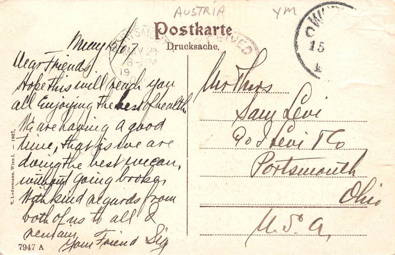 Wiener Handels Akademie Kunstlerhaus Austria Postal Used Unknown, Missing Stamp 