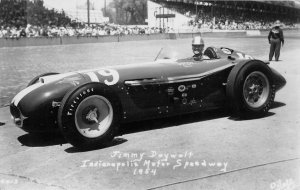 RPPC RATHMAN INDIANAPOLIS MOTOR SPEEDWAY RACE CAR REAL PHOTO POSTCARD 1954