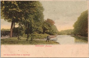 Netherlands Enkhuizen Plantsoen Vintage Postcard 04.08