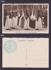 SPAIN, Vintge postcard, Malaga, Holy Week