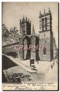 Old Postcard The Cathedral and Montpellier Facuite of Medicine