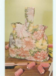 Pre-1980 This Is A Postcard SPLASH BAG HANDBAG BY NATIONAL HANDCRAFT AC7421