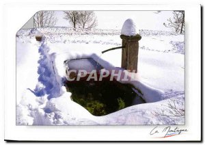 Postcard Modern Mountain in Winter