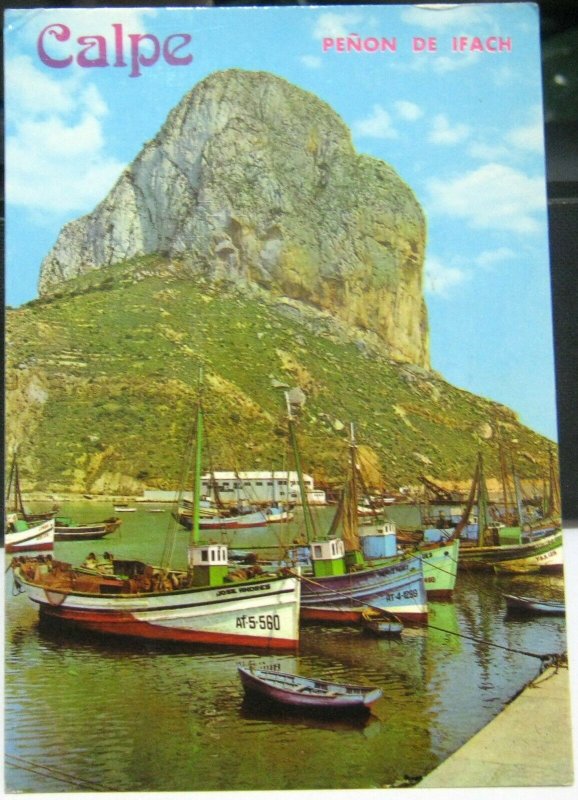 Spain Calpe Penon de Ifach  y puerto - posted 1982