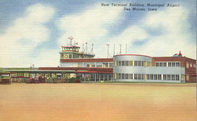 Municipal Airport - Des Moines, Iowa - Linen