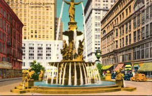 Ohio Cincinnati Tyler Davidson Fountain 1949