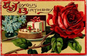 A Joyous Birthday With Beautiful Rose 1909