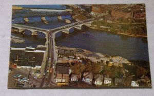 VINTAGE UNUSED POSTCARD - Y-BRIDGE, ZANESVILLE, OHIO