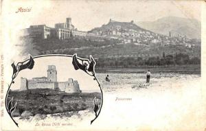 Assisi Italy Scenic View Antique Postcard J50875