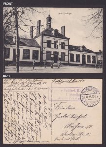 GERMANY 1915, Fieldpost card, Pontfaverger, France, WWI