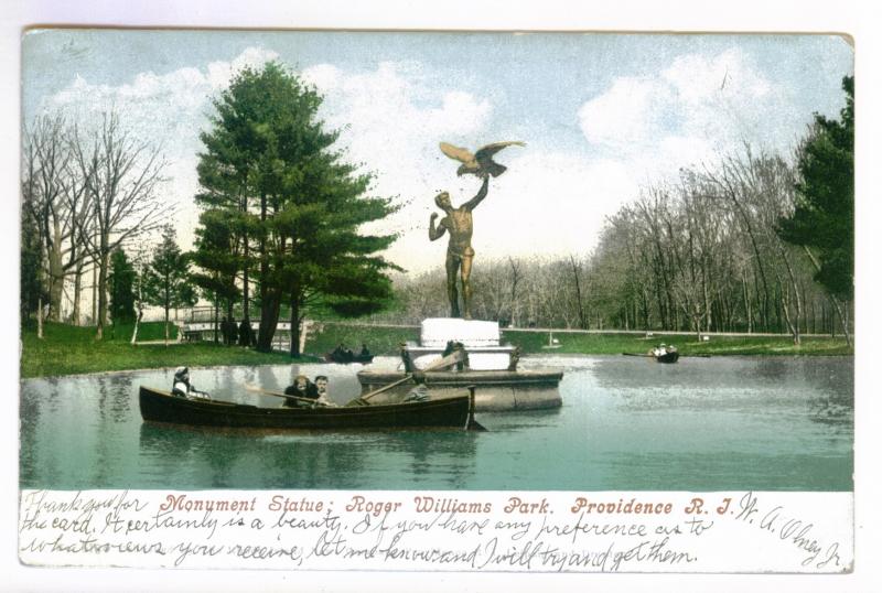 Providence, Rhode Island to Bellows Falls, Vermont 1905, Roger Williams Park