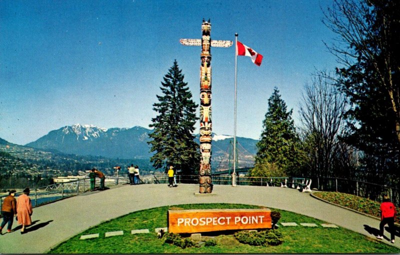 Canada Stanley Park Vancouver Lookout At Prospect Point Totem Pole