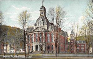 Warren Pennsylvania Court House And Jail Street View Antique Postcard K48209
