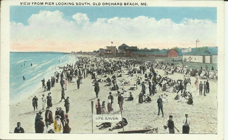 Old Orchard Beach, Me., View From Pier Looking South