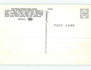 Unused Pre-1980 GREEN MOUNTAINEER MOTEL White River Junction Vermont VT M3471