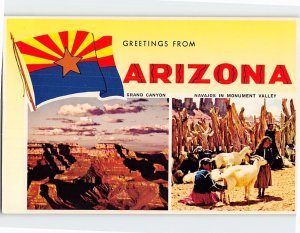 Postcard Greetings From Arizona USA